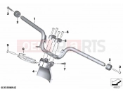 BMW Motorrad BMW 2021 C models C 400 GT 21 (0C61, 0C63) Handlebar | Handlebar