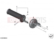 BMW Motorrad BMW 2021 C models C 400 GT 21 (0C61, 0C63) Grip left / Multi-Controller | Grip left / Multi-Controller