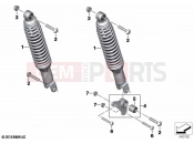 BMW Motorrad BMW 2021 C models C 400 GT 21 (0C61, 0C63) Spring strut, rear | Spring strut, rear