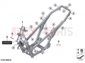 BMW Motorrad BMW 2021 C models C 400 GT 21 (0C61, 0C63) Main frame | Main frame