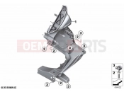 BMW Motorrad BMW 2021 C models C 400 GT 21 (0C61, 0C63) Front panel carrier | Front panel carrier