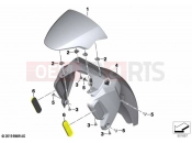 BMW Motorrad BMW 2021 C models C 400 GT 21 (0C61, 0C63) Front-wheel cover | Front-wheel cover