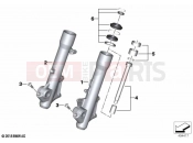 BMW Motorrad BMW 2021 C models C 400 GT 21 (0C61, 0C63) Fork slider | Fork slider