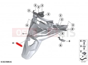 BMW Motorrad BMW 2020 C models C 400 GT 21 (0C61, 0C63) Licence plate holder