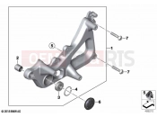 BMW Motorrad BMW 2020 C models C 400 GT 21 (0C61, 0C63) Rear wheel swinging arm 2