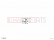 BMW Motorrad BMW 2020 C models C 400 GT 21 (0C61, 0C63) Information plate, tyres USA / CAN