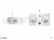BMW Motorrad BMW 2020 C models C 400 X (0C09, 0C19) Information plate, fuel