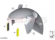 BMW Motorrad BMW 2021 C models C 400 X 21 (0C31, 0C33) Front-wheel cover | Front-wheel cover