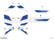 BMW Motorrad BMW 2021 C models C 400 X 21 (0C31, 0C33) Decorative tape 2 | Decorative tape 2