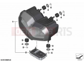 BMW Motorrad BMW 2021 C models C 400 X 21 (0C31, 0C33) LED headlight | LED headlight
