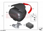 BMW Motorrad BMW 2023 C models C 400 X 21 (0C31, 0C33) Topcase Light 29l with adapter plate | Topcase Light 29l with adapter plate