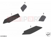 BMW Motorrad BMW 2023 C models C 400 X 21 (0C31, 0C33) Footboard facings | Footboard facings