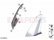 BMW Motorrad BMW 2020 C models C 400 X 21 (0C31, 0C33) Side trim panel front top | Side trim panel front top