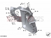 BMW Motorrad BMW 2020 C models C evolution (0C03) Radiator trim | Radiator trim