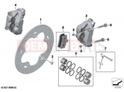 BMW Motorrad BMW 2022 C models CE04 (0C51, 0C53) Front wheel brake | Front wheel brake
