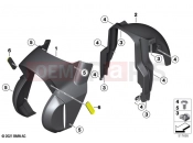 BMW Motorrad BMW 2022 C models CE04 (0C51, 0C53) Front-wheel cover | Front-wheel cover