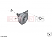 BMW Motorrad BMW 2022 C models CE04 (0C51, 0C53) Horn | Horn