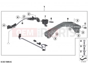 BMW Motorrad BMW 2021 C models CE04 (0C51, 0C53) Helmet compartment mechanism support