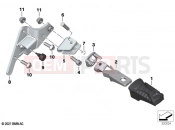 BMW Motorrad BMW 2021 C models CE04 (0C51, 0C53) Rear footrests