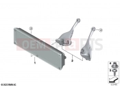 BMW Motorrad BMW 2021 C models CE04 (0C51, 0C53) Stop signal transmitter, front | Stop signal transmitter, front