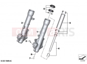 BMW Motorrad BMW 2021 C models CE04 (0C51, 0C53) Fork slider