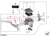 BMW Motorrad BMW 2021 C models CE04 (0C51, 0C53) Handbrake lever, front wheel