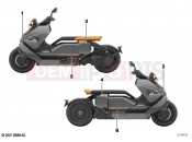 BMW Motorrad BMW 2020 C models CE04 (0C51, 0C53) Decorative tape | Decorative tape