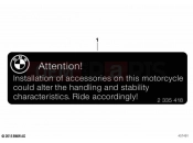 BMW Motorrad BMW 2022 F models F 750 GS (0B08, 0B18) Label 