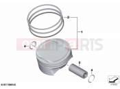 BMW Motorrad BMW 2022 F models F 750 GS (0B08, 0B18) Piston with rings and pin