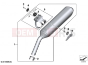 BMW Motorrad BMW 2022 F models F 750 GS (0B08, 0B18) Rear silencer