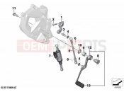 BMW Motorrad BMW 2022 F models F 750 GS (0B08, 0B18) Outer gearshift parts | Outer gearshift parts