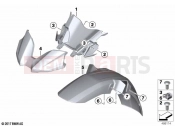 BMW Motorrad BMW 2022 F models F 750 GS (0B08, 0B18) Front-wheel cover | Front-wheel cover