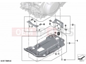 BMW Motorrad BMW 2022 F models F 750 GS (0B08, 0B18) Engine guard, plastic 2