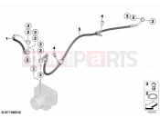 BMW Motorrad BMW 2023 F models F 750 GS (0B08, 0B18) Brake pipe rear | Brake pipe rear