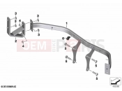BMW Motorrad BMW 2023 F models F 750 GS (0B08, 0B18) Holder, flashing warning lights, front | Holder, flashing warning lights, front