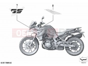 BMW Motorrad BMW 2021 F models F 750 GS (0B08, 0B18) Stick-on label 3 | Stick-on label 3