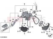 BMW Motorrad BMW 2021 F models F 750 GS (0B08, 0B18) Oil pump with strainer and drive