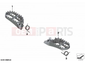 BMW Motorrad BMW 2021 F models F 750 GS (0B08, 0B18) Footrests, Enduro, wide, front