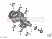 BMW Motorrad BMW 2021 F models F 750 GS (0B08, 0B18) Crankshaft with bearing 2