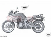 BMW Motorrad BMW 2020 F models F 750 GS (0B08, 0B18) Stick-on label 2 | Stick-on label 2