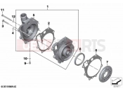 BMW Motorrad BMW 2020 F models F 750 GS (0B08, 0B18) Coolant pump with drive | Coolant pump with drive