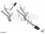 BMW Motorrad BMW 2022 F models F 750 GS (0B28) Footpeg plate / Rear footpeg