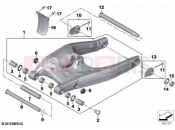 BMW Motorrad BMW 2022 F models F 750 GS (0B28) Rear wheel swinging arm