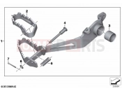 BMW Motorrad BMW 2022 F models F 750 GS (0B28) Footbrake lever, adjustable