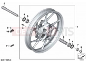 BMW Motorrad BMW 2022 F models F 750 GS (0B28) Cast rim, front