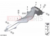 BMW Motorrad BMW 2021 F models F 750 GS (0B38) Fairing side sections | Fairing side sections