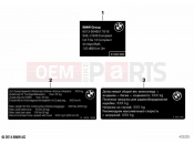 BMW Motorrad BMW 2022 F models F 850 GS (0B09, 0B19) Plates, authority vehicle