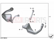 BMW Motorrad BMW 2022 F models F 850 GS (0B09, 0B19) Hand protector 2 | Hand protector 2