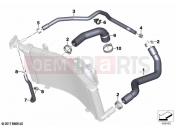 BMW Motorrad BMW 2022 F models F 850 GS (0B09, 0B19) Coolant lines | Coolant lines