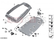 BMW Motorrad BMW 2023 F models F 850 GS (0B09, 0B19) Carrier plate, radio transceivers